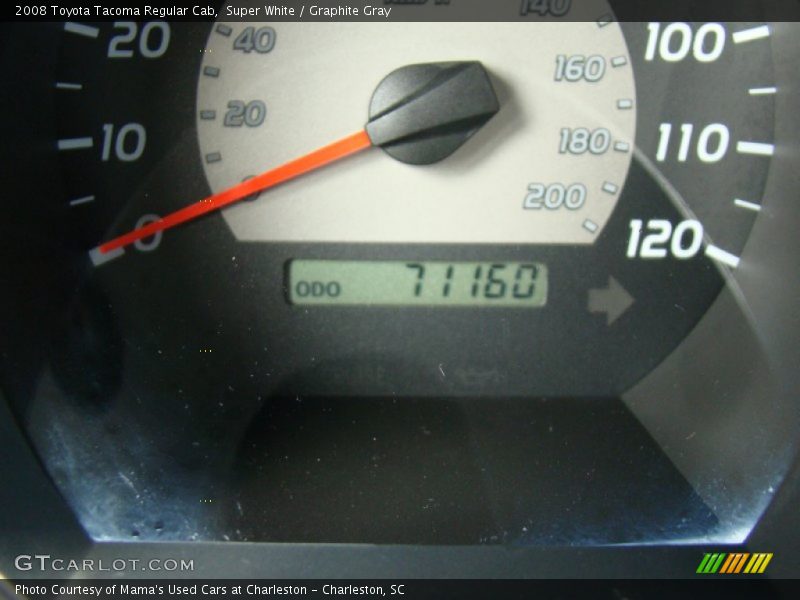 Super White / Graphite Gray 2008 Toyota Tacoma Regular Cab