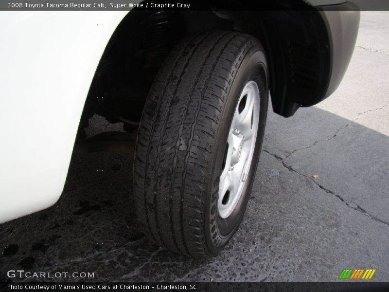 Super White / Graphite Gray 2008 Toyota Tacoma Regular Cab