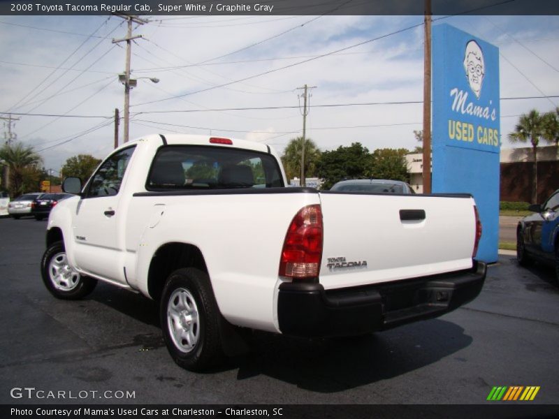 Super White / Graphite Gray 2008 Toyota Tacoma Regular Cab