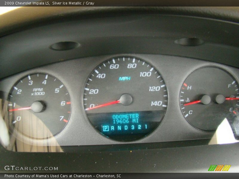 Silver Ice Metallic / Gray 2009 Chevrolet Impala LS