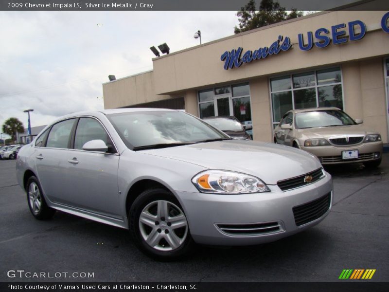 Silver Ice Metallic / Gray 2009 Chevrolet Impala LS