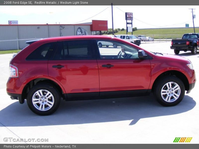 Redfire Metallic / Medium Light Stone 2008 Ford Edge SE