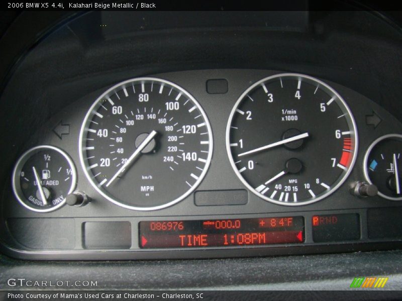 Kalahari Beige Metallic / Black 2006 BMW X5 4.4i