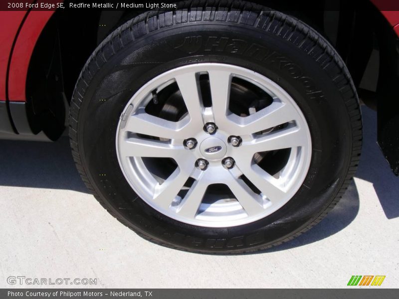 Redfire Metallic / Medium Light Stone 2008 Ford Edge SE