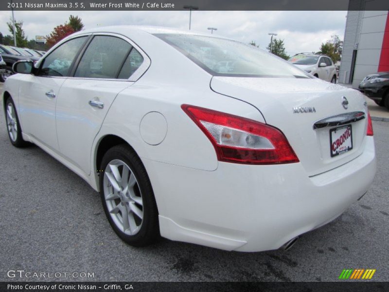 Winter Frost White / Cafe Latte 2011 Nissan Maxima 3.5 S