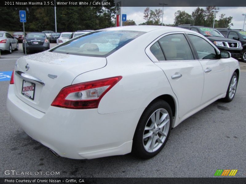 Winter Frost White / Cafe Latte 2011 Nissan Maxima 3.5 S