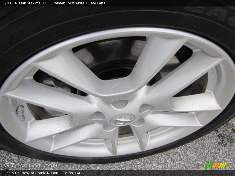 Winter Frost White / Cafe Latte 2011 Nissan Maxima 3.5 S