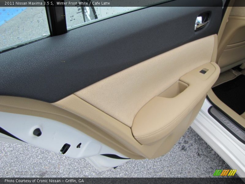 Winter Frost White / Cafe Latte 2011 Nissan Maxima 3.5 S
