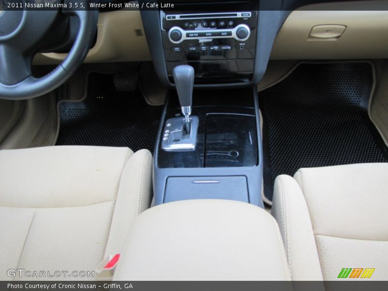 Winter Frost White / Cafe Latte 2011 Nissan Maxima 3.5 S