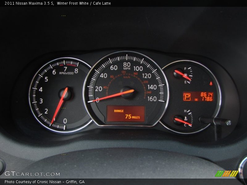 Winter Frost White / Cafe Latte 2011 Nissan Maxima 3.5 S