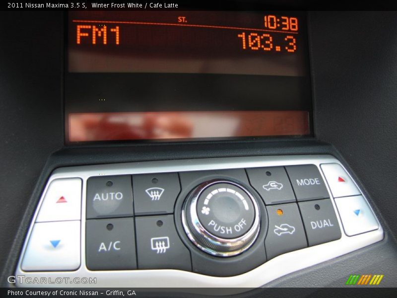 Winter Frost White / Cafe Latte 2011 Nissan Maxima 3.5 S