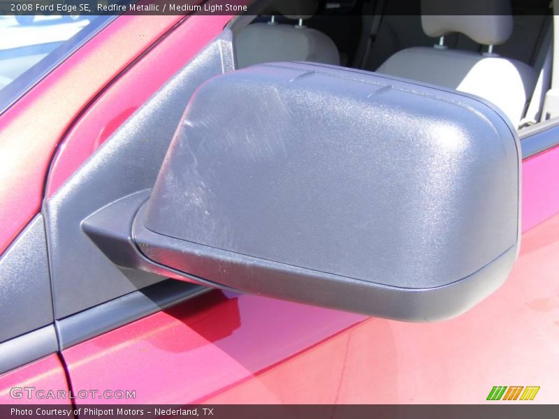 Redfire Metallic / Medium Light Stone 2008 Ford Edge SE