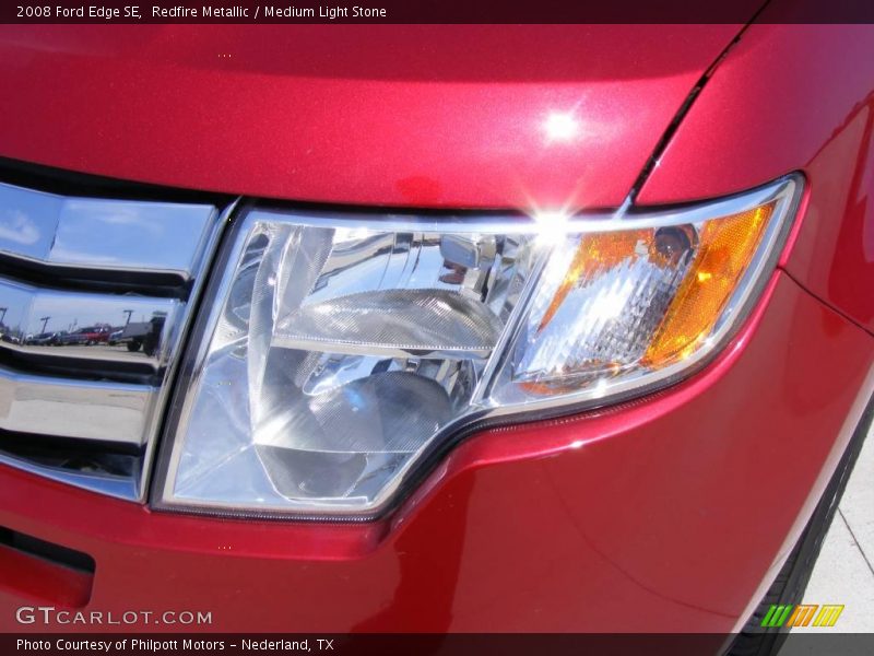 Redfire Metallic / Medium Light Stone 2008 Ford Edge SE