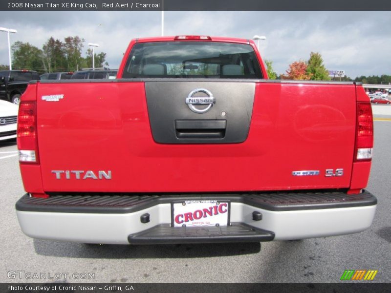 Red Alert / Charcoal 2008 Nissan Titan XE King Cab