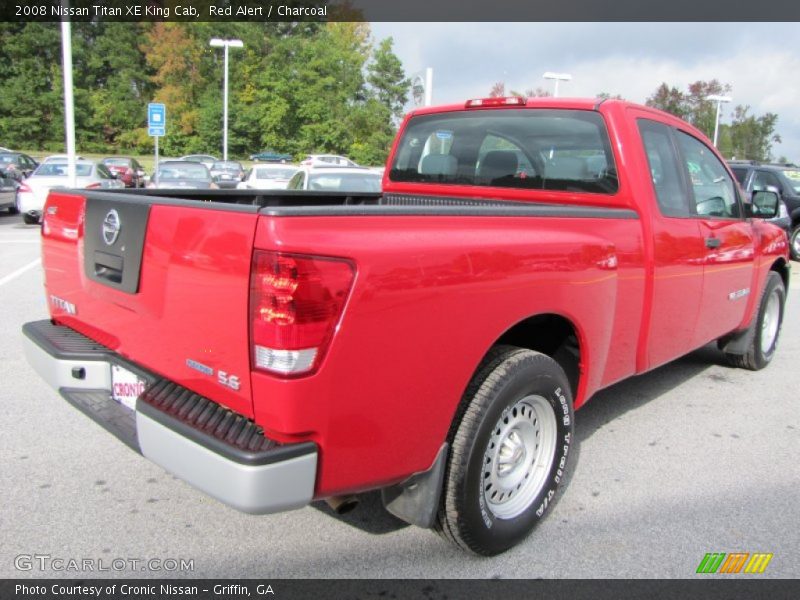 Red Alert / Charcoal 2008 Nissan Titan XE King Cab