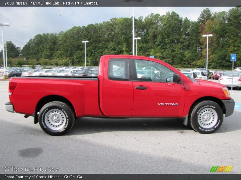 Red Alert / Charcoal 2008 Nissan Titan XE King Cab
