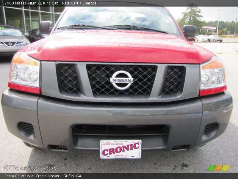 Red Alert / Charcoal 2008 Nissan Titan XE King Cab