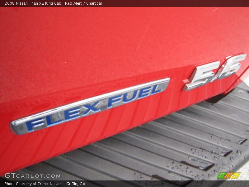 Red Alert / Charcoal 2008 Nissan Titan XE King Cab