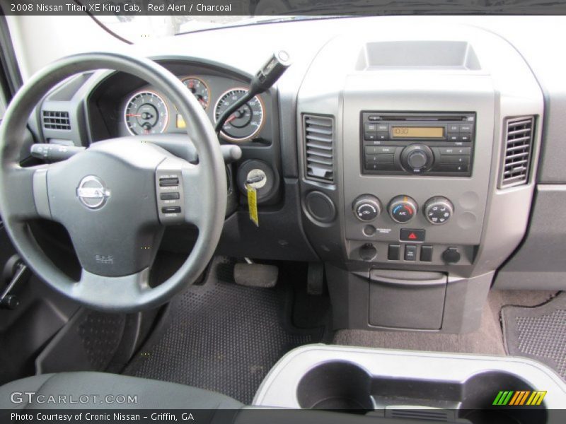 Red Alert / Charcoal 2008 Nissan Titan XE King Cab