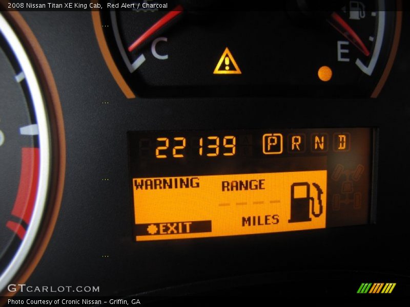 Red Alert / Charcoal 2008 Nissan Titan XE King Cab