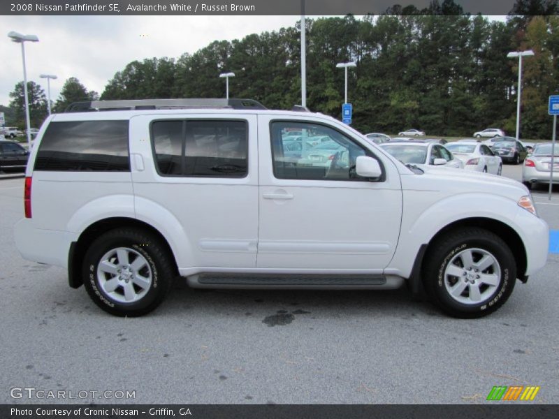Avalanche White / Russet Brown 2008 Nissan Pathfinder SE