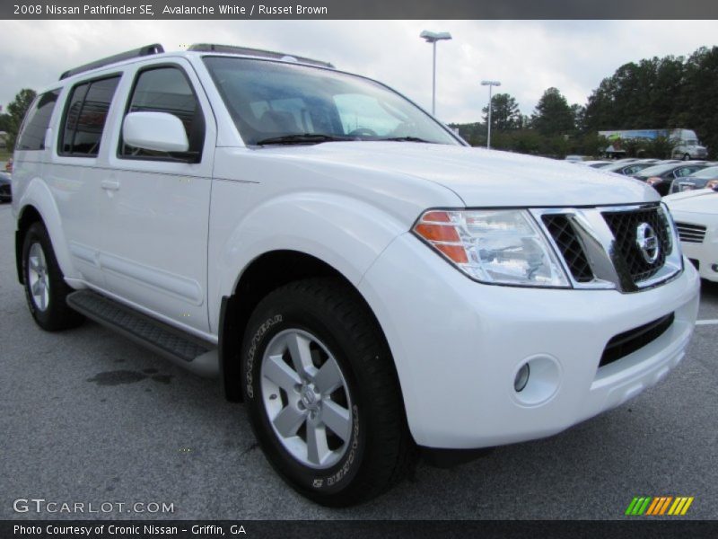 Avalanche White / Russet Brown 2008 Nissan Pathfinder SE