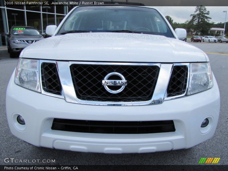 Avalanche White / Russet Brown 2008 Nissan Pathfinder SE