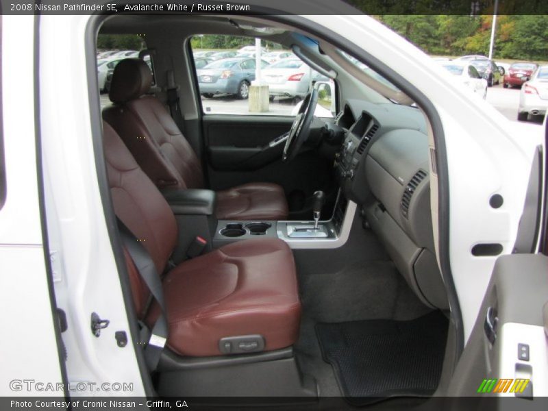 Avalanche White / Russet Brown 2008 Nissan Pathfinder SE