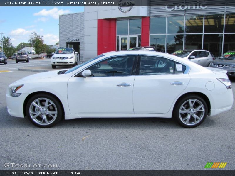 Winter Frost White / Charcoal 2012 Nissan Maxima 3.5 SV Sport