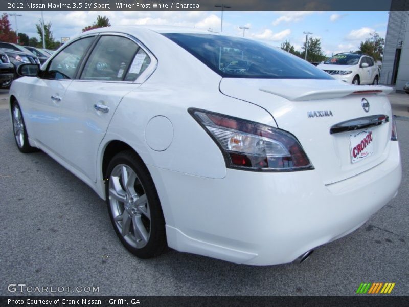 Winter Frost White / Charcoal 2012 Nissan Maxima 3.5 SV Sport