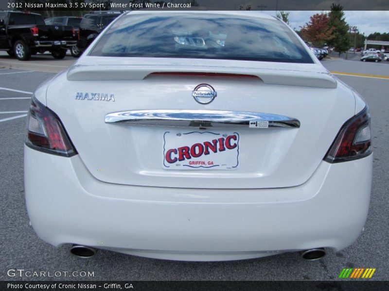 Winter Frost White / Charcoal 2012 Nissan Maxima 3.5 SV Sport