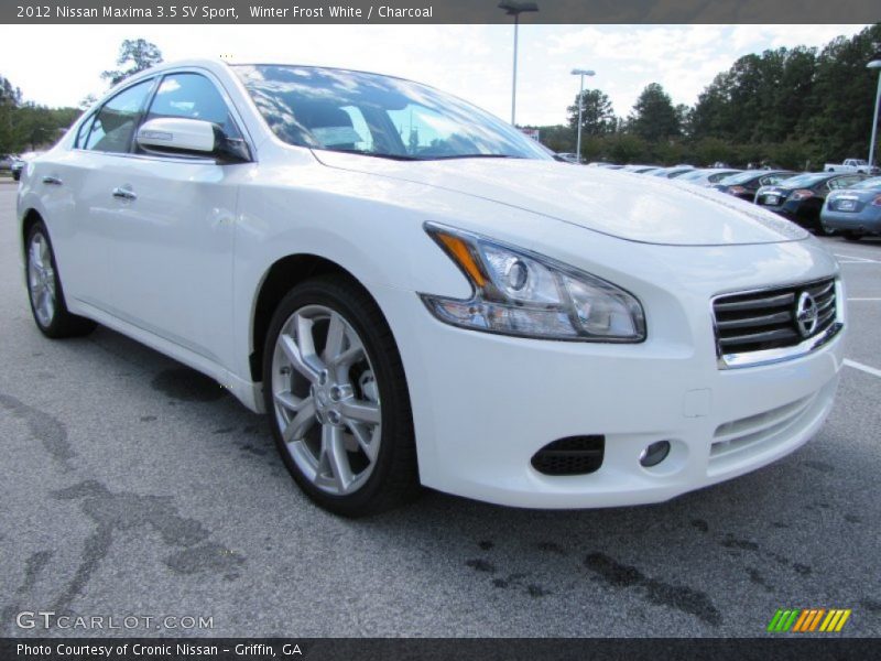 Winter Frost White / Charcoal 2012 Nissan Maxima 3.5 SV Sport