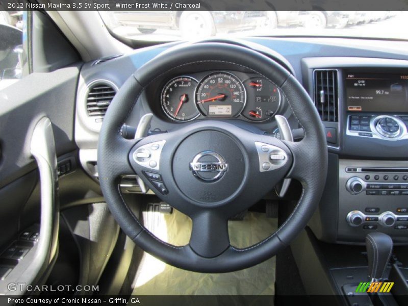 Winter Frost White / Charcoal 2012 Nissan Maxima 3.5 SV Sport