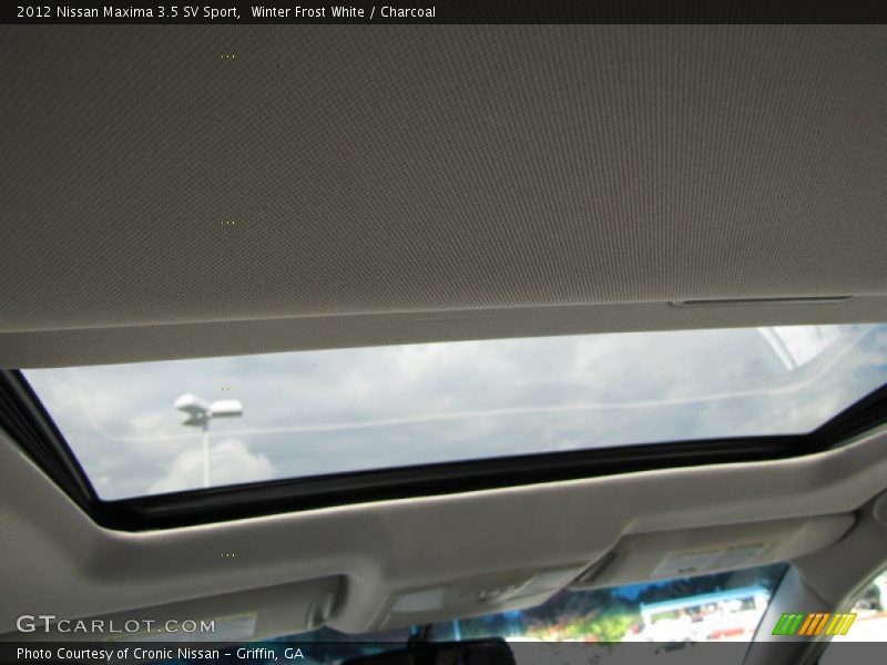 Winter Frost White / Charcoal 2012 Nissan Maxima 3.5 SV Sport