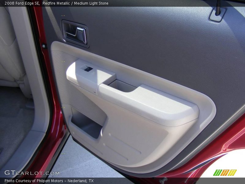 Redfire Metallic / Medium Light Stone 2008 Ford Edge SE