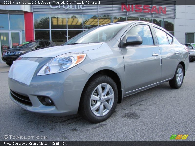 Magnetic Gray Metallic / Charcoal 2012 Nissan Versa 1.6 SL Sedan