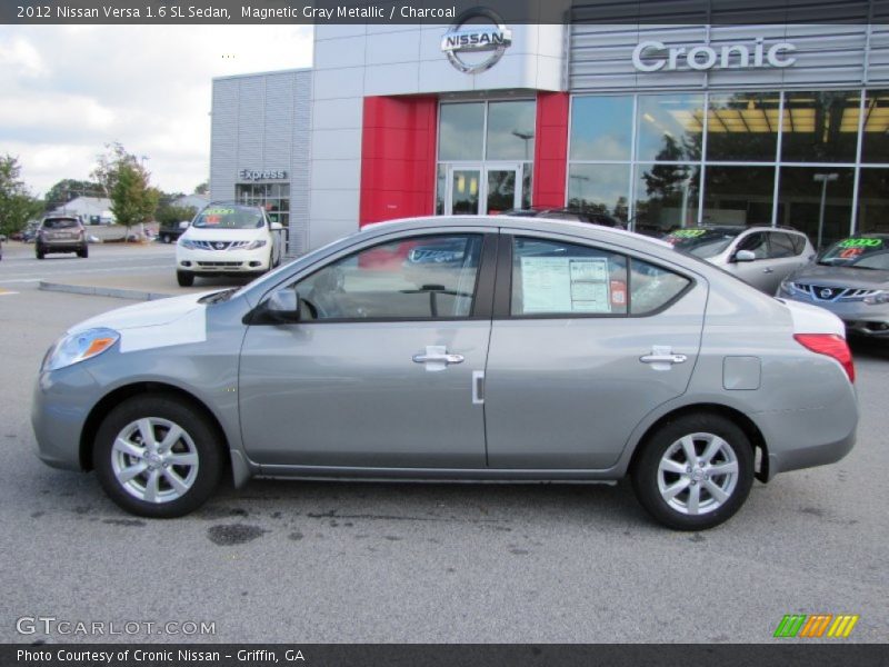 Magnetic Gray Metallic / Charcoal 2012 Nissan Versa 1.6 SL Sedan