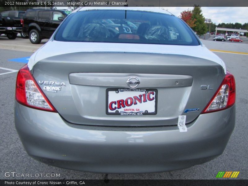 Magnetic Gray Metallic / Charcoal 2012 Nissan Versa 1.6 SL Sedan