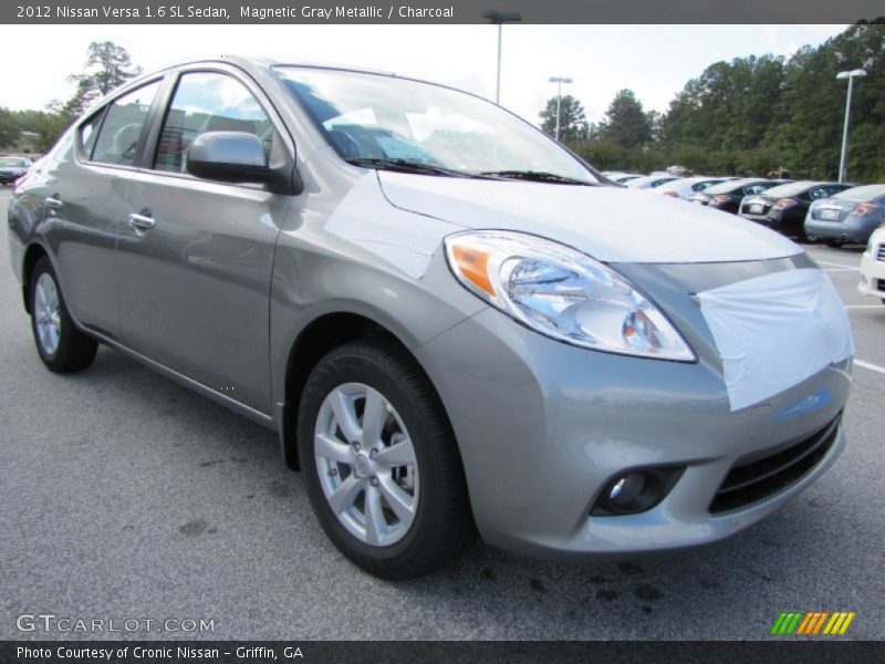 Magnetic Gray Metallic / Charcoal 2012 Nissan Versa 1.6 SL Sedan