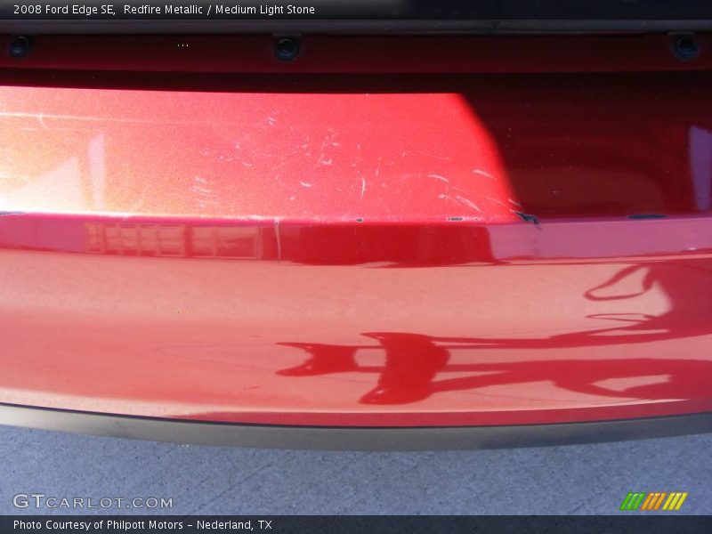 Redfire Metallic / Medium Light Stone 2008 Ford Edge SE