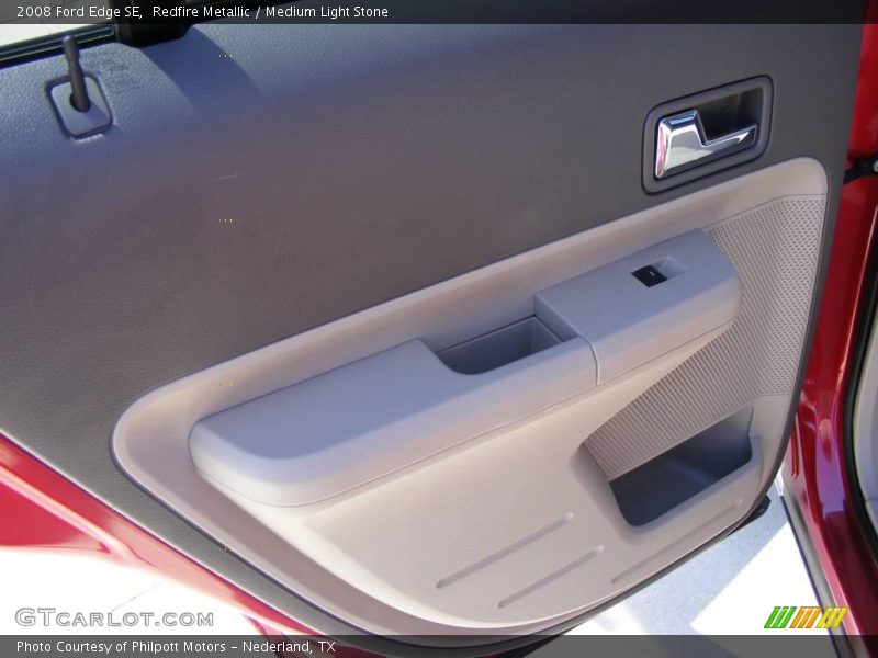 Redfire Metallic / Medium Light Stone 2008 Ford Edge SE