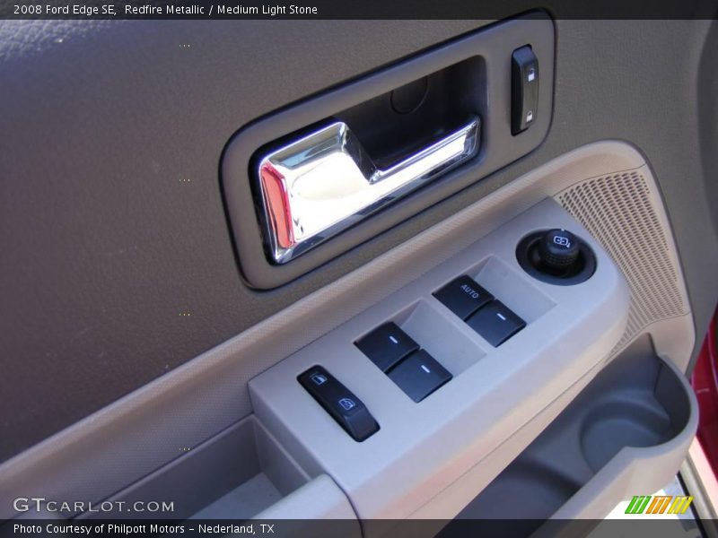 Redfire Metallic / Medium Light Stone 2008 Ford Edge SE
