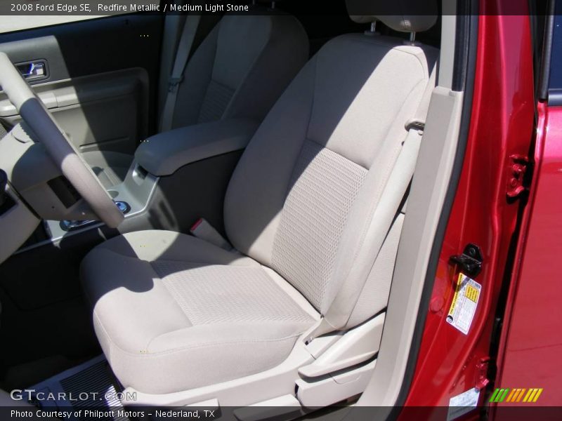 Redfire Metallic / Medium Light Stone 2008 Ford Edge SE