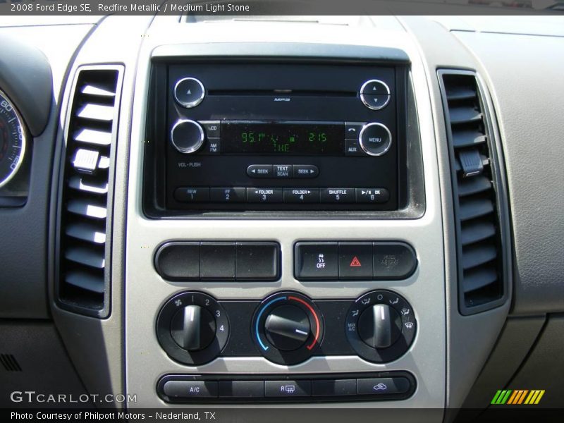 Redfire Metallic / Medium Light Stone 2008 Ford Edge SE