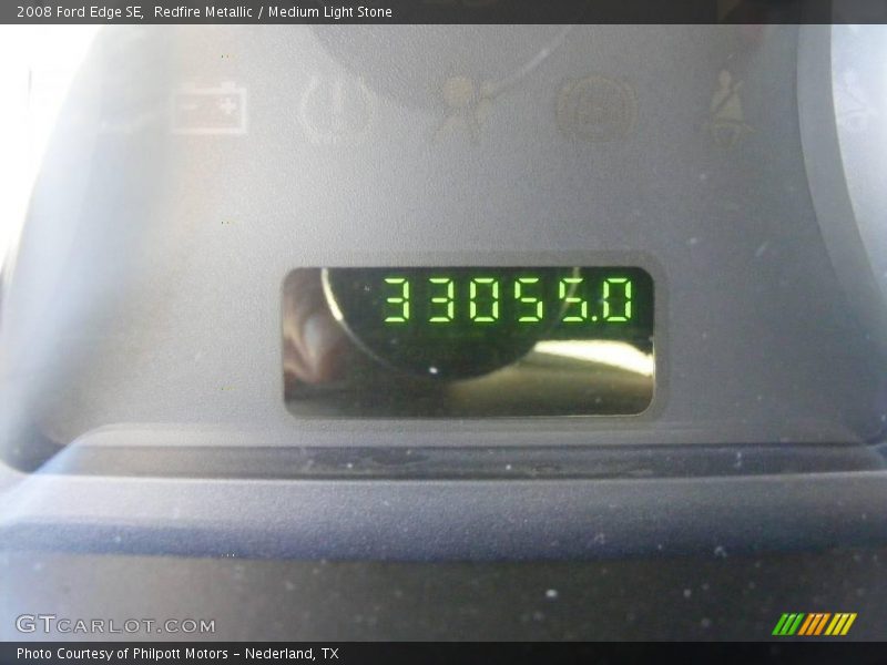 Redfire Metallic / Medium Light Stone 2008 Ford Edge SE