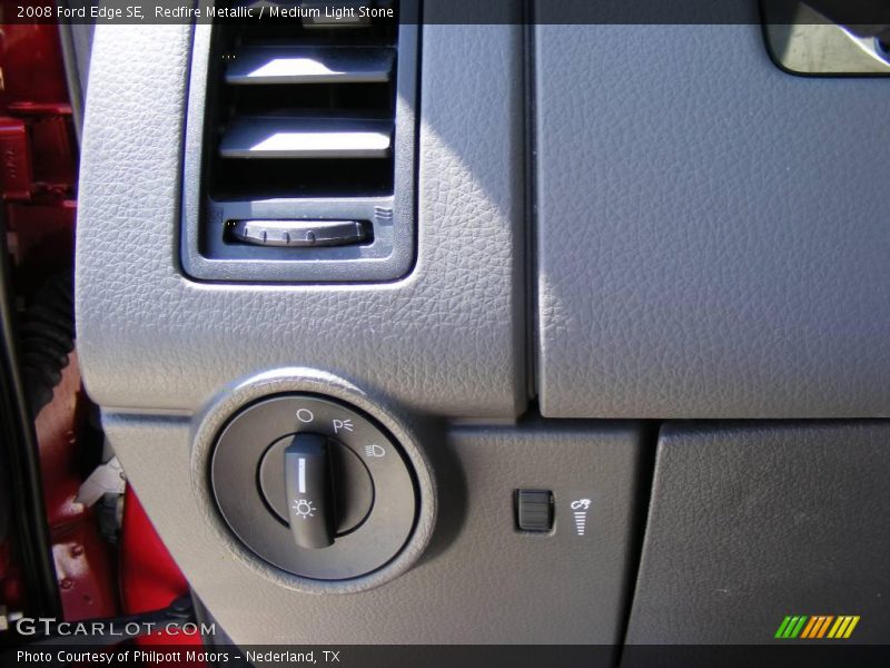 Redfire Metallic / Medium Light Stone 2008 Ford Edge SE