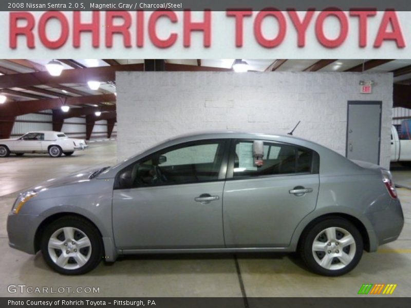 Magnetic Gray / Charcoal/Steel 2008 Nissan Sentra 2.0 S