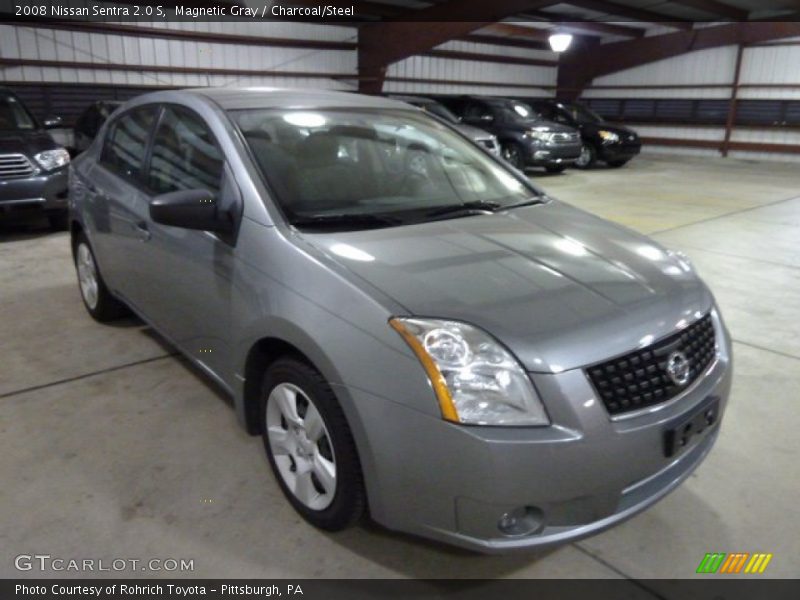 Magnetic Gray / Charcoal/Steel 2008 Nissan Sentra 2.0 S