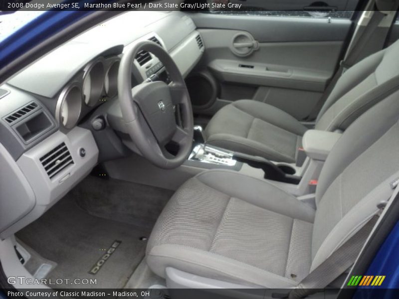 Marathon Blue Pearl / Dark Slate Gray/Light Slate Gray 2008 Dodge Avenger SE