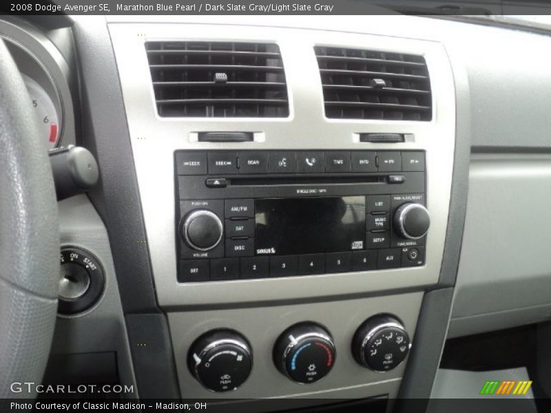 Marathon Blue Pearl / Dark Slate Gray/Light Slate Gray 2008 Dodge Avenger SE